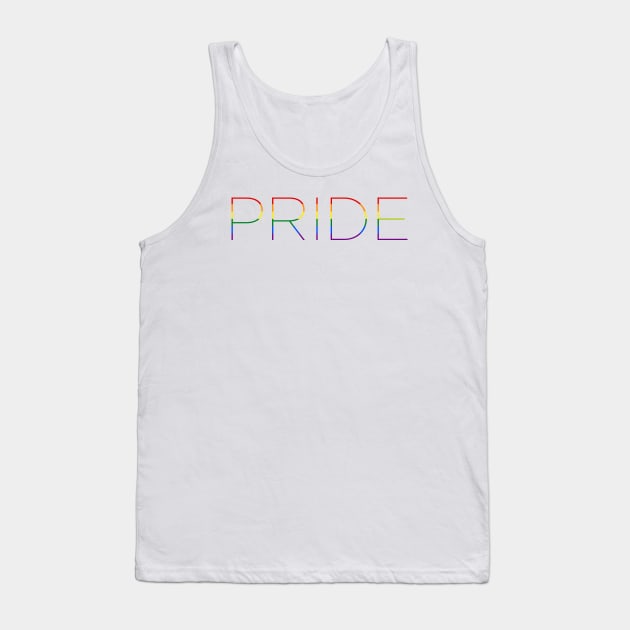 Pride LGTBIQ+ community lettering symbol Tank Top by Drumsartco